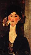 Amedeo Modigliani Beatrice Hastings in Front of a Door Sweden oil painting artist